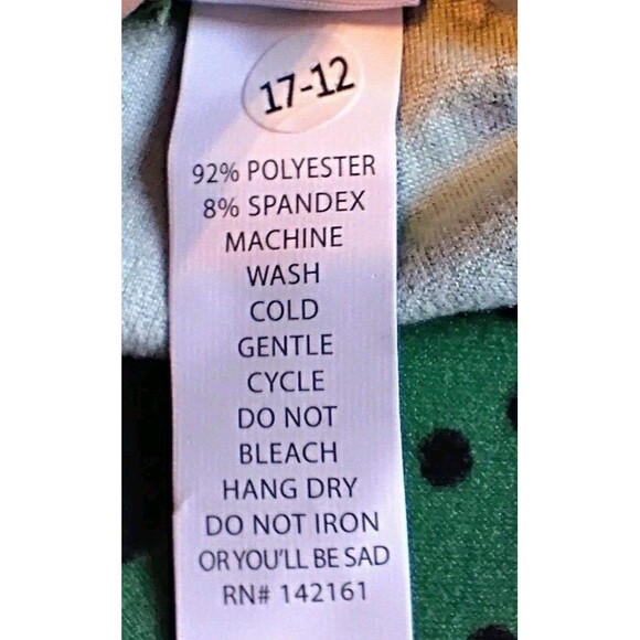 Lularoe NWOT Women's Disney's Green Mickey Mouse Leggings, One Size - Picture 4 of 4